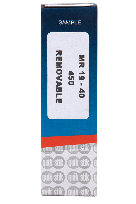 Quikstik Rectangle White Labels 19 x 40mm AO80147RR