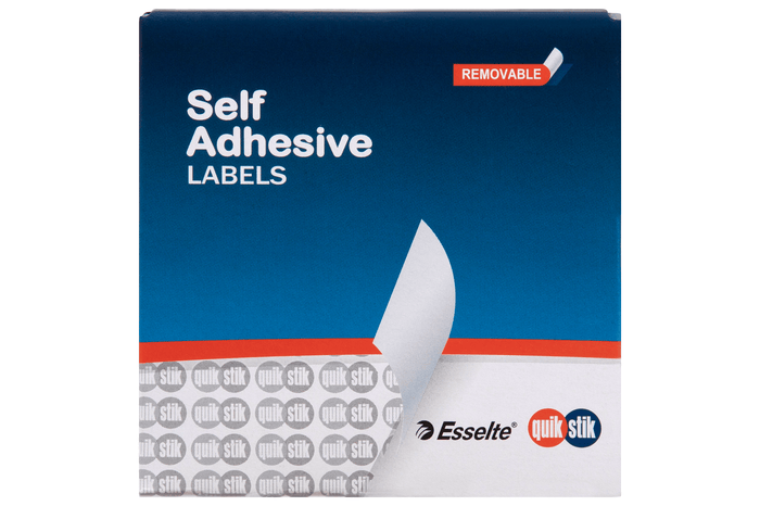 Quikstik Rectangle White Labels 19 x 40mm AO80147RR