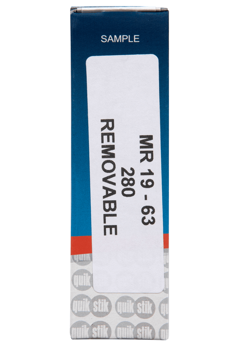 Quikstik Rectangle White Labels 19 x 63mm AO80149RR