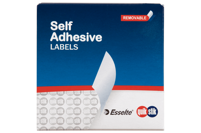 Quikstik Rectangle White Labels 24 x 40mm AO80154RR