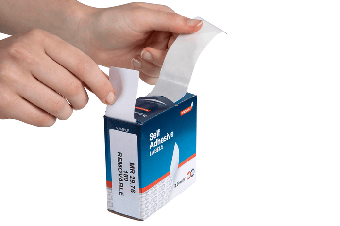 Quikstik Rectangle White Labels 29 x 76mm - 180 Labels AO80160RR