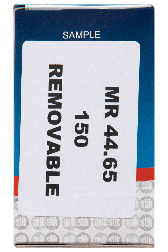 Quikstik Rectangle White Labels 44 x 65mm | Labels & Tags — Discount Office