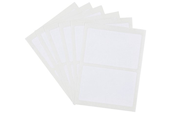 Quikstik Rectangle White Labels 48 x 75mm AO80357RP