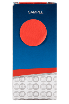 Quikstik Red Circular Labels 24mm AO80108CRRED