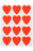 Quikstik Red Heart Labels 22mm AO80375PRED