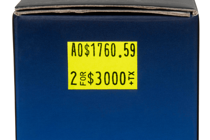 Quikstik Removable Fluoro Yellow Price Gun Labels Mark II AO48269