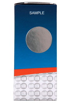 Quikstik Silver Circular Labels 24mm AO80108CRSIL