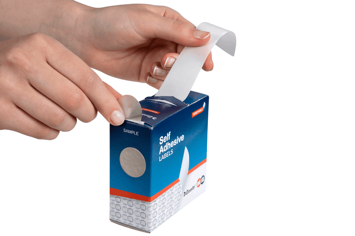 Quikstik Silver Circular Labels 24mm AO80108CRSIL