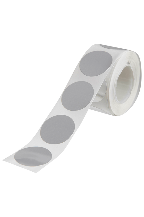 Quikstik Silver Circular Labels 24mm AO80108CRSIL