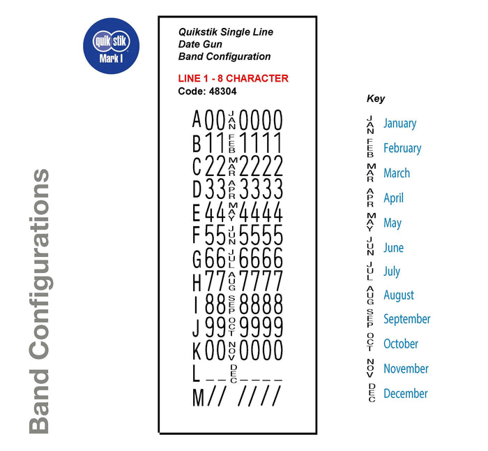 Quikstik Single Line Date Gun Mark I AO48304