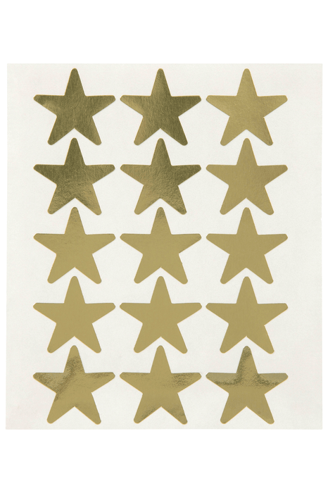 Quikstik Star Shape Gold Labels 20mm AO80426PGLD