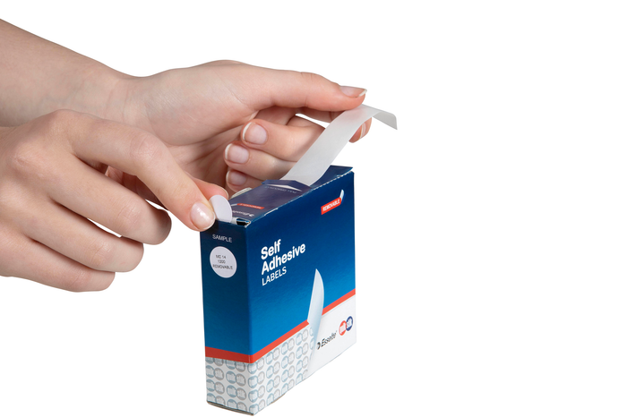 Quikstik White Circular Labels 14mm AO80102CR