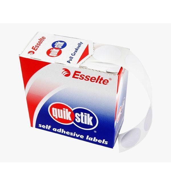 Quikstik White Circular Labels 24mm AO80107CR
