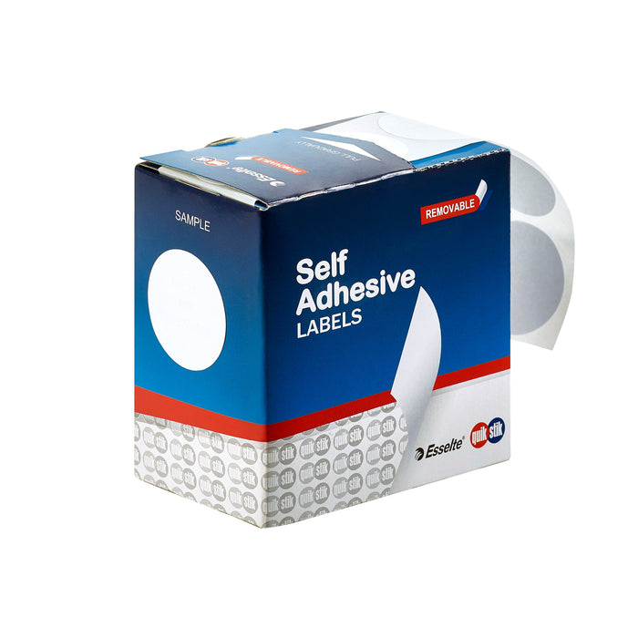 Quikstik White Circular Labels 32mm AO80109CR