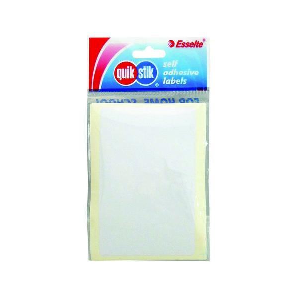 Quikstik White Permanent Labels 70 x 108mm AO80423RPWHT