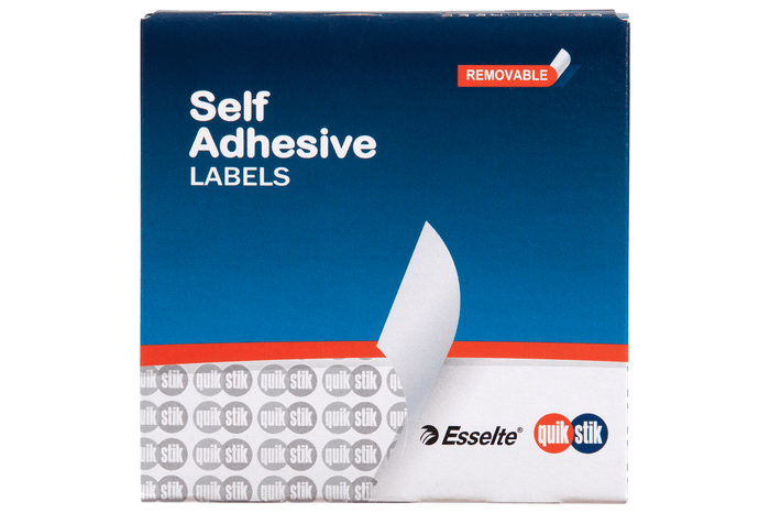 Quikstik Yellow Circular Labels 14mm AO80103CRYEL