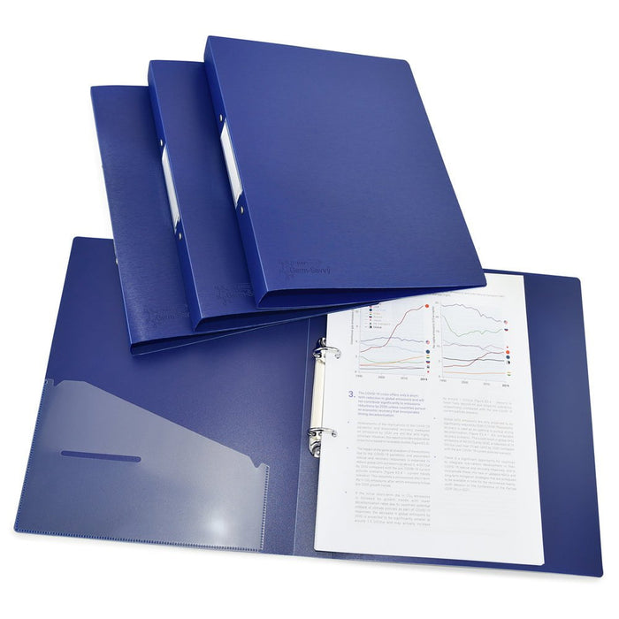 Rapesco Germ-Savvy Antibacterial A4 PP Ring Binder 2/35 Blue CX999010