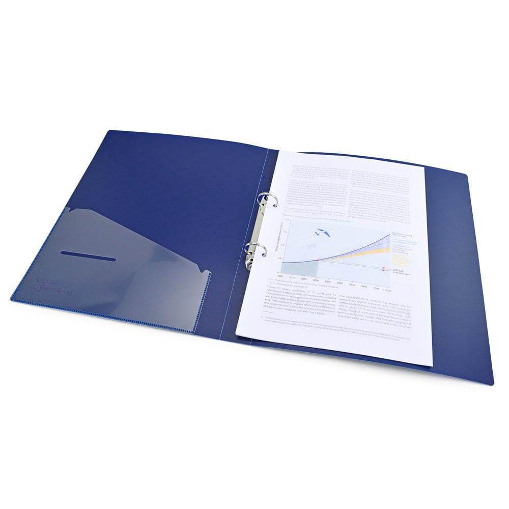 Rapesco Germ-Savvy Antibacterial A4 PP Ring Binder 2/35 Blue | Files ...