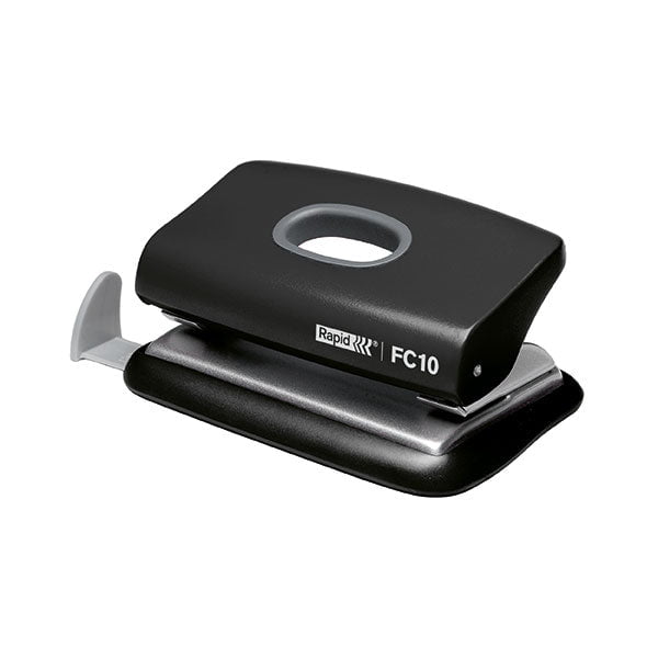 Rapid 10 Sheets 2 Hole Paper Punch (FC10) - Black AO23638501