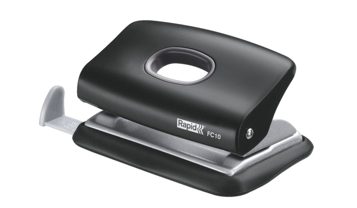 Rapid 10 Sheets 2 Hole Paper Punch (FC10) - Black AO23638501