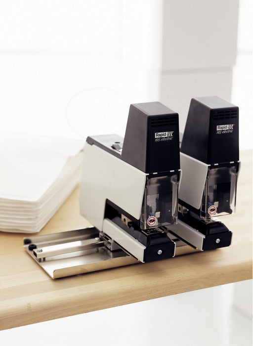 Rapid 105E Electric Stapler, 50 Sheet, Creme/Black AO10870402