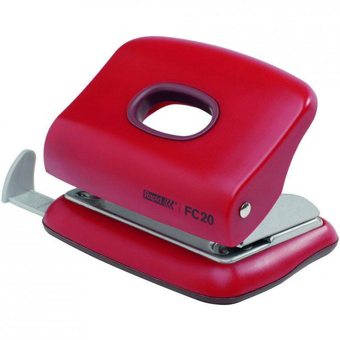 Rapid 2 Hole 20 Sheets Paper Punch FC20 - Red AO23721802