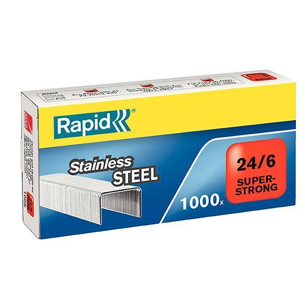 Rapid 24/6 Stainless Steel Staples 1000 pcs AO24858100