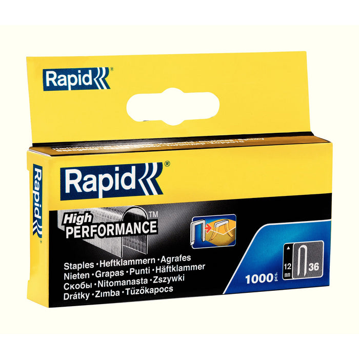 Rapid 36/12 Staples, 12mm, 1000's pack AO11885101