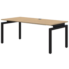 Rapid Balance Desk, Classic Oak/Black, 1500mm x 800mm AT1087-0000217