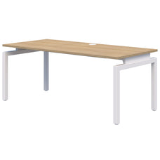 Rapid Balance Desk, Classic Oak/White, 1200mm x 700mm AT1087-0000214