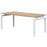 Rapid Balance Desk, Classic Oak/White, 1200mm x 700mm AT1087-0000214