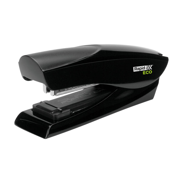 Rapid Eco Flatclinch Stapler, 25 Sheets, Full Strip, Black AO0358860