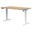 Rapid Electric Desk, Classic Oak/White, 1800mm x 800mm AT1087-0000205