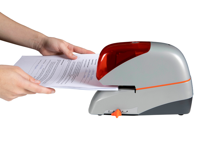 Rapid Electric Stapler 5080E, 80 Sheet, Flat Clinch, Red/Grey AO20993411