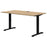 Rapid Fixed Height Desk, Classic Oak/Black, 1200mm x 700mm AT1087-0000144