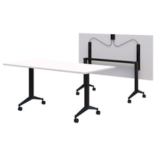 Rapid Flip Table, Snow Velvet/Black, 1500mm x 750mm AT1087-0000239
