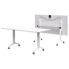 Rapid Flip Table, Snow Velvet/White, 1500mm x 750mm AT1087-0000240