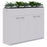 Rapid Planter Cabinet Including Artificial Plants, 1200mm x 1600mm, White, With Lock ATAA1800300