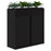 Rapid Planter Tambour Including Artificial Plants, 1200mm x 1200mm, Black, With Lock ATAA1279370