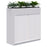 Rapid Planter Tambour Including Artificial Plants, 1200mm x 1200mm, White, Non Locking ATAA1800340