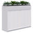 Rapid Planter Tambour Including Artificial Plants, 1200mm x 1600mm, White, Non Locking ATAA1800360