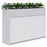 Rapid Planter Tambour Including Artificial Plants, 1200mm x 1800mm, White, With Lock ATAA1800390