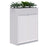 Rapid Planter Tambour Including Artificial Plants, 1200mm x 900mm, White, With Lock ATAA1800740
