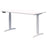 Rapid Premium Electric Desk, Snow Velvet/White, 1200mm x 700mm AT1087-0000249
