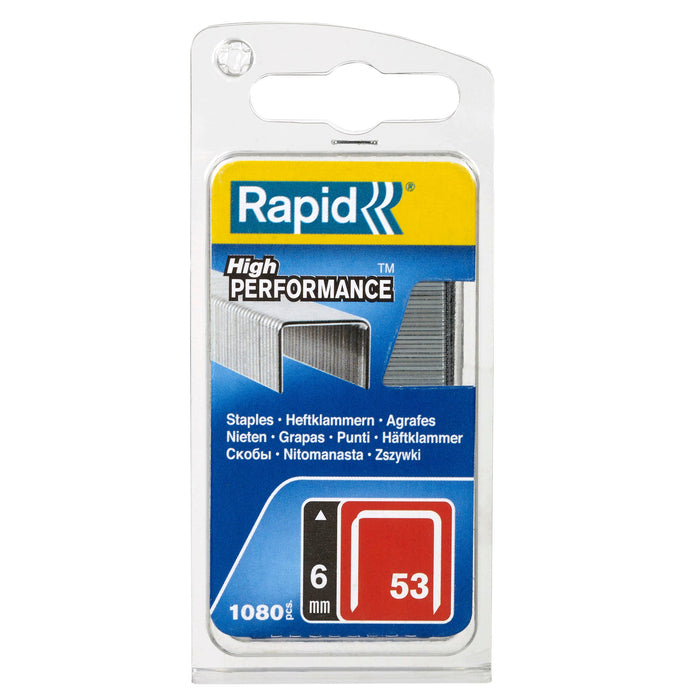 Rapid Staples 53/6Mm Bx1080 H/Sell AO40109502