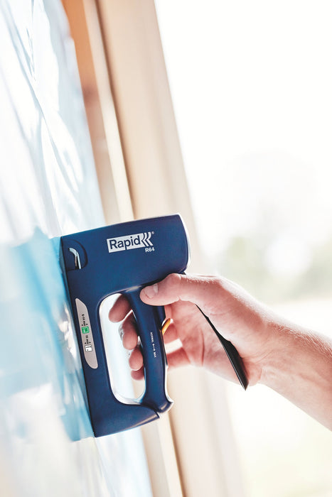 Rapid Tools R64E Tacker, Tacking Stapler, Blue AO21000860