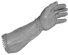 Raptor Chain Mesh Spring Closure Glove with 20cm Cuff XS 1 Each RMCMRSC200