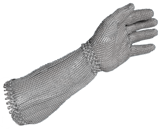 Raptor Chain Mesh Spring Closure Glove with 20cm Cuff XS 1 Each RMCMRSC200