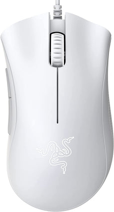 Razer DeathAdder Ergonomic Wired Gaming Mouse, Essential White Edition NN84409