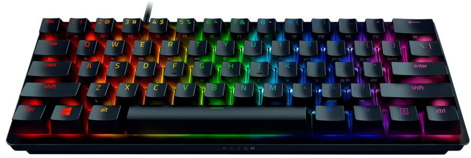Razer Huntsman Mini, Gaming Keyboard, Optical, Clicky Purple Switch, 6 ...